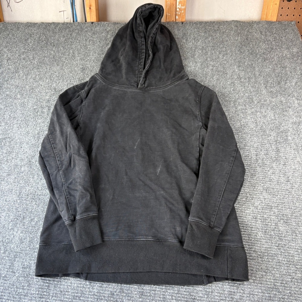 ESNTLS Mens Black Cotton Pullover Hoodie Sweatshirt Size Medium 4594